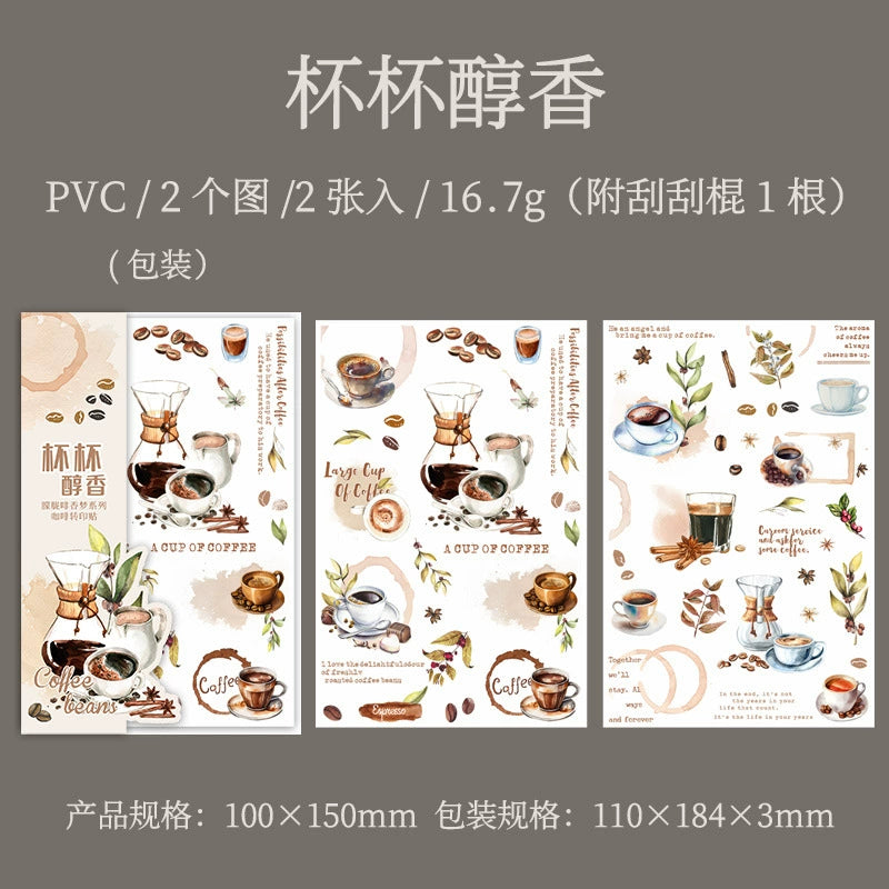 #20316 Coffee Series Transfer Sticker