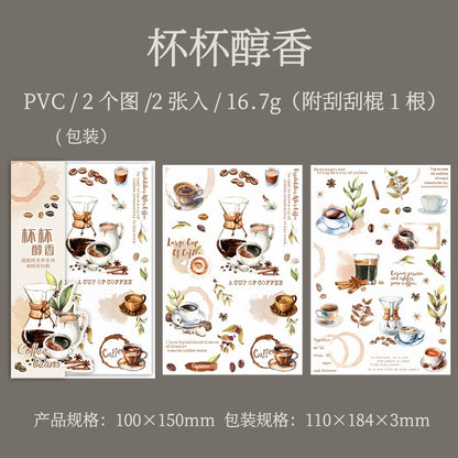 #20316 Coffee Series Transfer Sticker