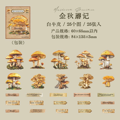 D5#20223 Mushroom Collection Series Sticker