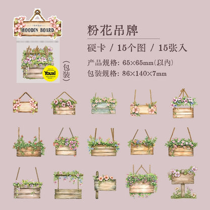 #02968 Wooden Tag Series Sticker