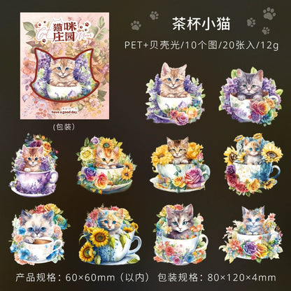 #20911 PET Sticker Cat
