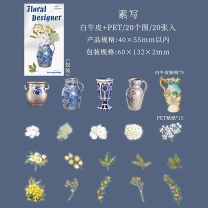 #20253 Floral Designer Series Sticker