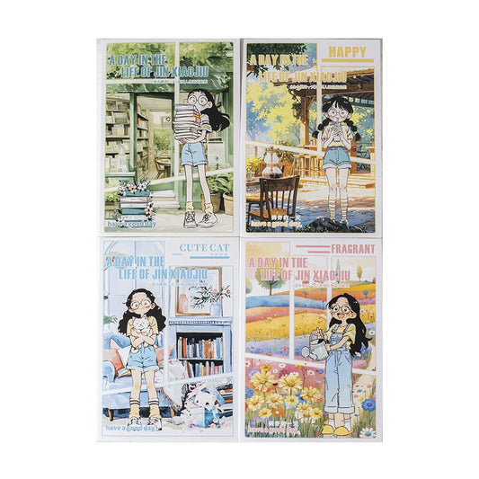 #02987 Happy Girl Daily  Series Sticker