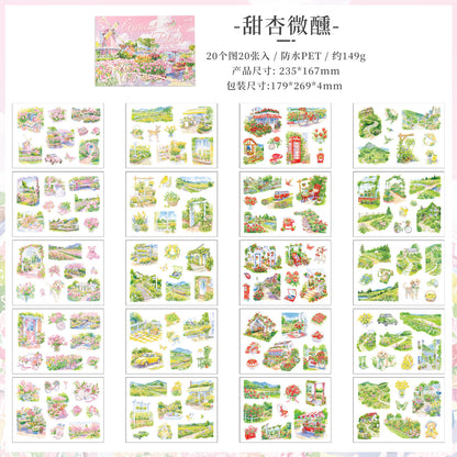 #20073 Four Seasons Scenery Series Sticker Book