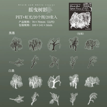 #20157 Black and White Imprint Series Sticker