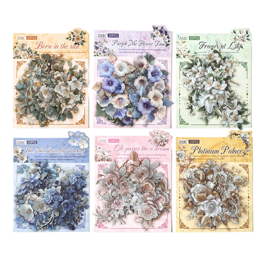#20148 Vintage Flower Series Sticker