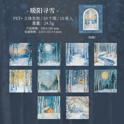 B5#20315 Snow Scenery Series Sticker