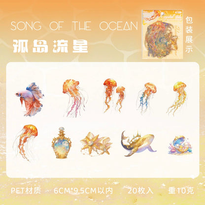 C2#20215 Fantasy Marine Animal Series Sticker