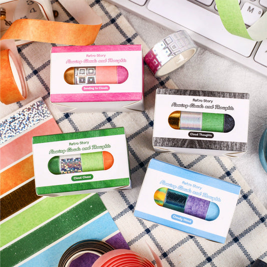 #03211 Tiny Color Series Tape Box 4 Rolls