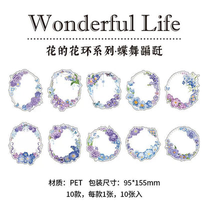 #20229 Flower Ring Series Sticker