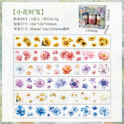 #03175 Flower Series Tape Set 4 Rolls