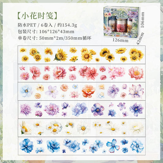 #03175 Flower Series Tape Set 4 Rolls