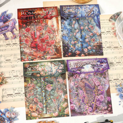 #02975 Romantic Instrument Series Sticker