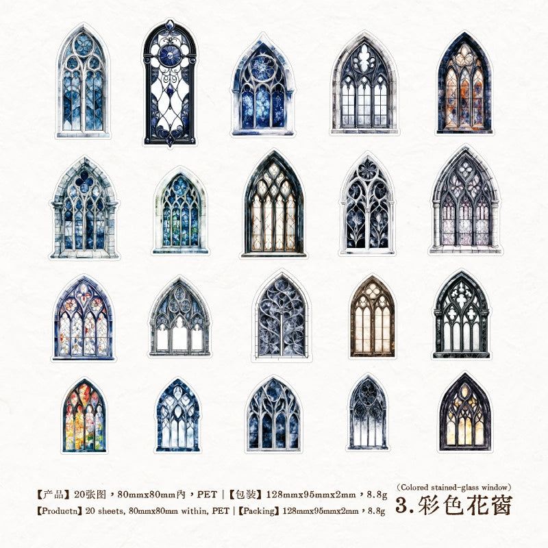 #20212 Vintage Gothic Collection Series Sticker