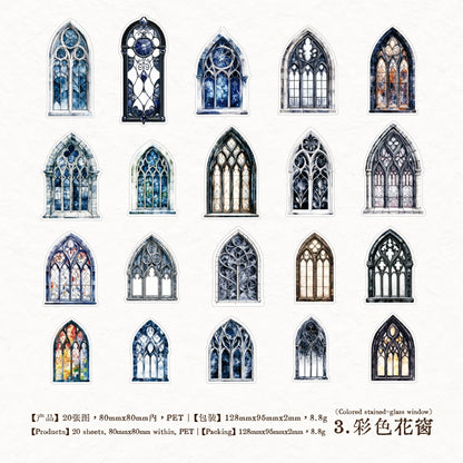 #20212 Vintage Gothic Collection Series Sticker