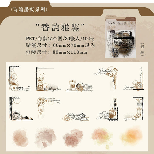 #20558 Poetic Fraces Series Sticker