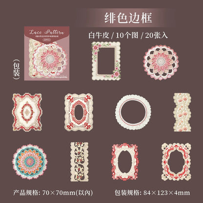 #20008 Lace Frame Series Sticker