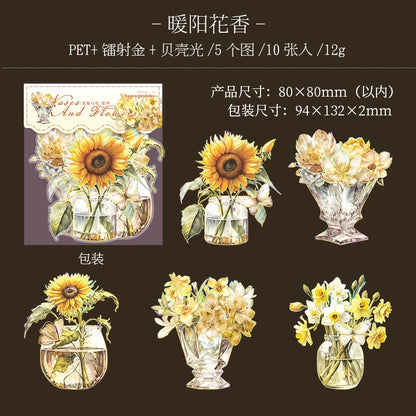 #20511 Flower and Vase Series Sticker