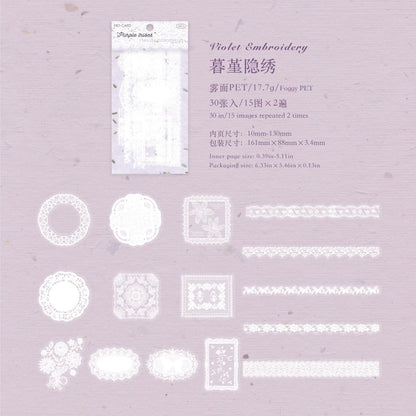 #20035 Lace Frame Series Sticker