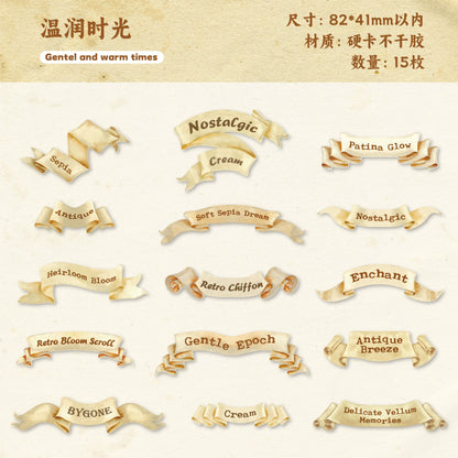 A1#20387 Reverie Word Tag Series Sticker