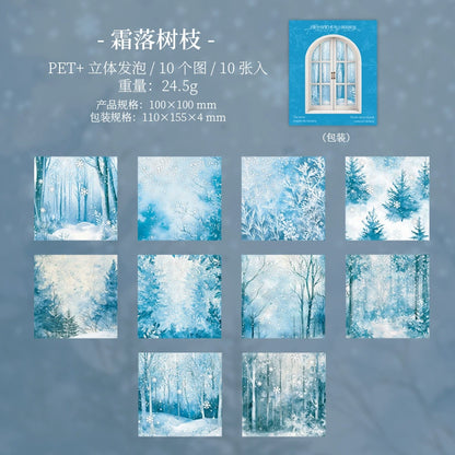 B5#20315 Snow Scenery Series Sticker