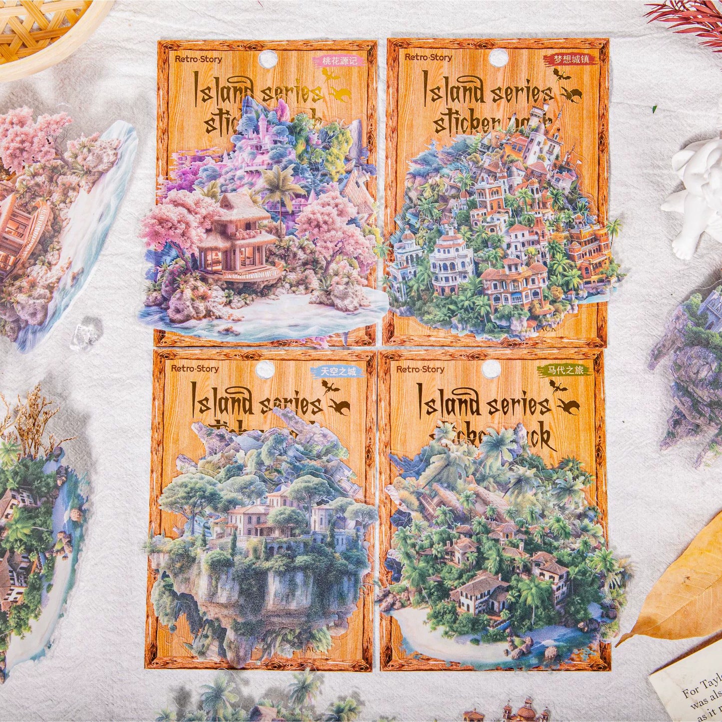 #20227 House on Island Series Sticker