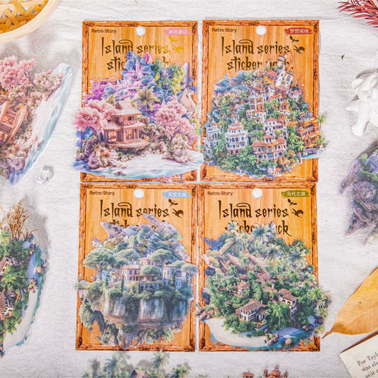 #20227 House on Island Series Sticker