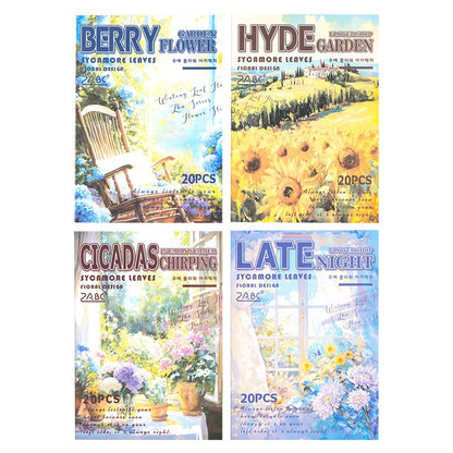 #20176 Flower Series Sticker Book