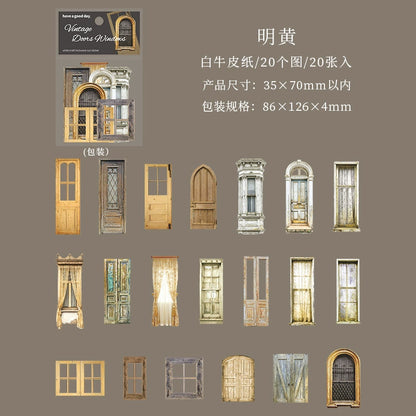 #20093 Vintage Door and Window Series Sticker