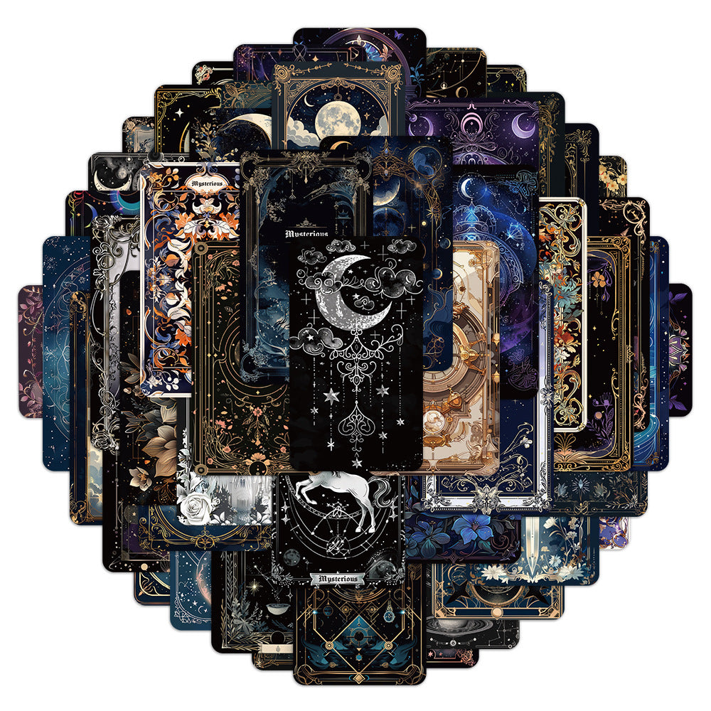 #02282 Moon and Starry Series Sticker