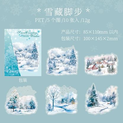 B1#20439 Winter Scenery Series Sticker