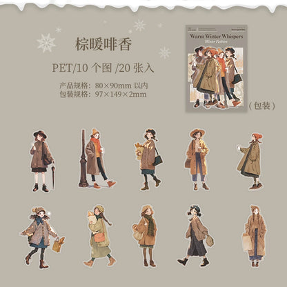 #20196 Winter Girl Series Sticker