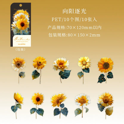 #20045 Golden Flower Series Sticker