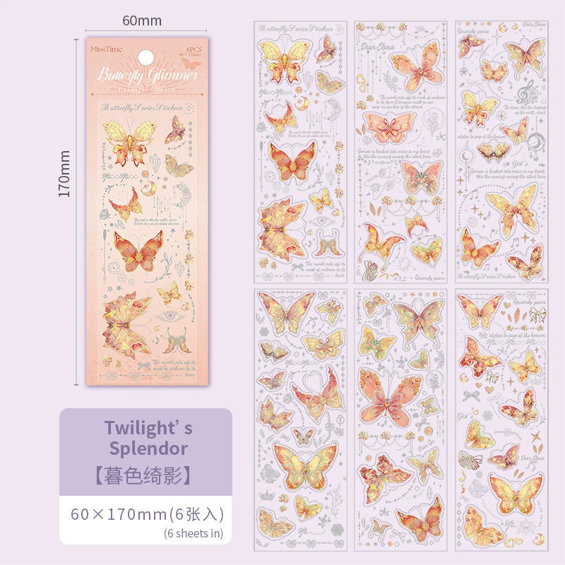 #20609 Butterfly Glimmer Series Sticker
