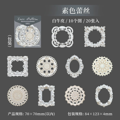 #20008 Lace Frame Series Sticker