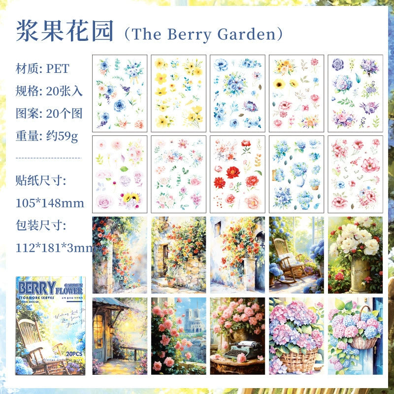 #20176 Flower Series Sticker Book