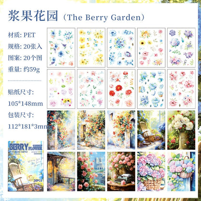 #20176 Flower Series Sticker Book