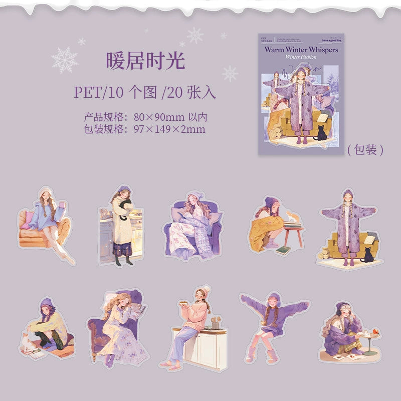 #20196 Winter Girl Series Sticker