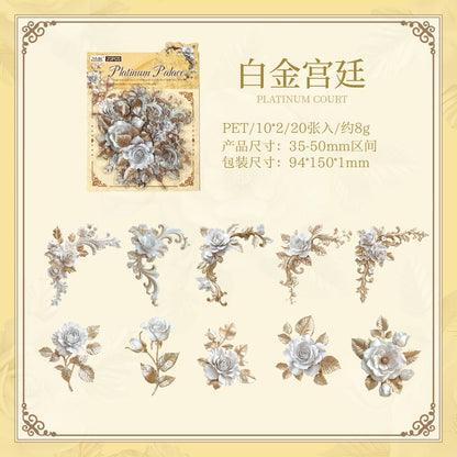 #20148 Vintage Flower Series Sticker