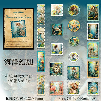 G1#20145 Fantasy Stamp Series Sticker