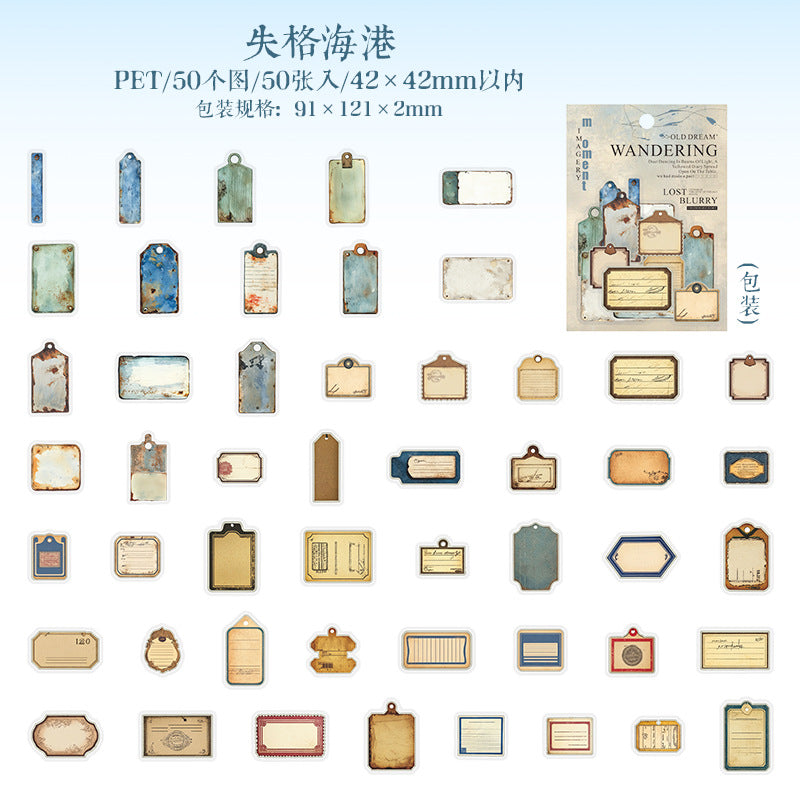 #02963 Vintgage Memory Series Sticker