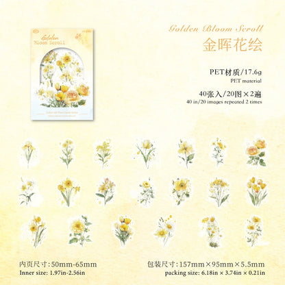 #02927 Mixed Flower Series Sticker