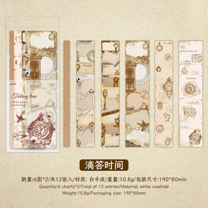 #02891 Vintage Memo Strip Series Sticker
