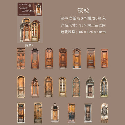 #20093 Vintage Door and Window Series Sticker