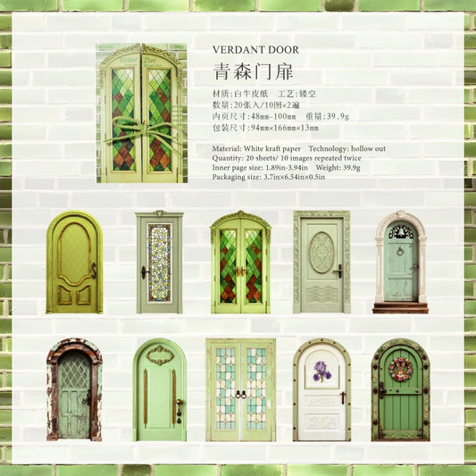 #20528 Wooden Door Series Sticker
