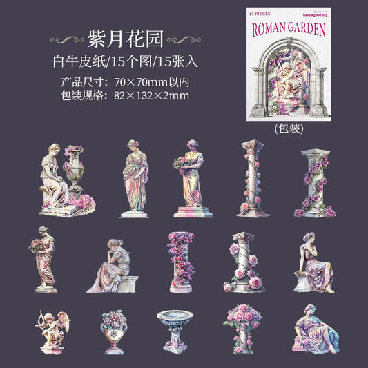 #02961 Roman Garden Series Sticker