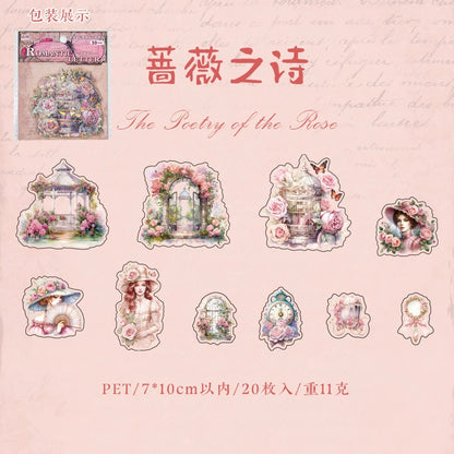 #20437 Romantic Letter Series Sticker