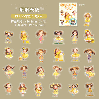 #02943 Cute Girl Series Sticker