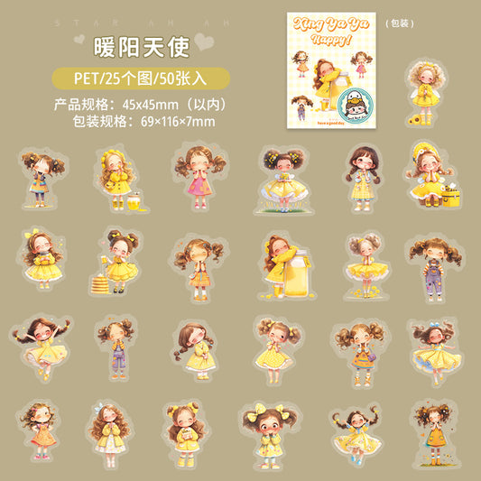 #02943 Cute Girl Series Sticker