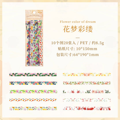 #20302 Flower Strip Series Sticker